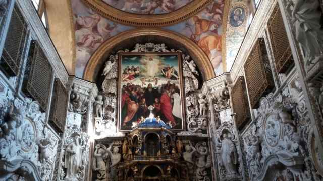 Sicilia turistica insolita e sconosciuta - Chiesa di S. Maria dell'Ammiraglio (Martorana o S. Nicolò dei Greci): abside centrale in stile barocco.