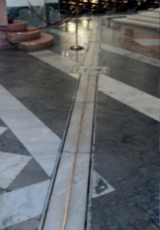 Meridiana di Giuseppe Piazzi nella Cattedrale di Palermo